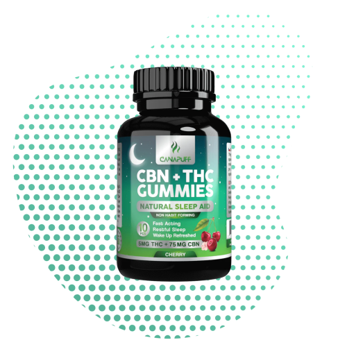 Emballage collector Canapuff cerise fermé, mentions 75 mg et 5 mg