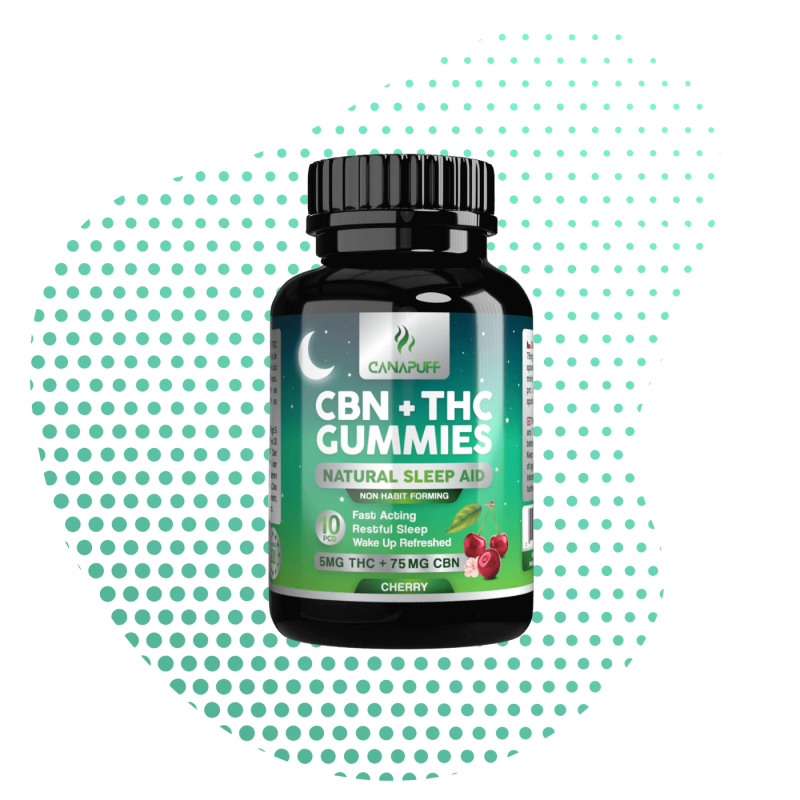 Emballage collector Canapuff cerise fermé, mentions 75 mg et 5 mg