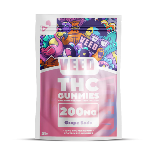 Gummies VEED 20x10mg/200mg Collection +18 – Soda Raisin