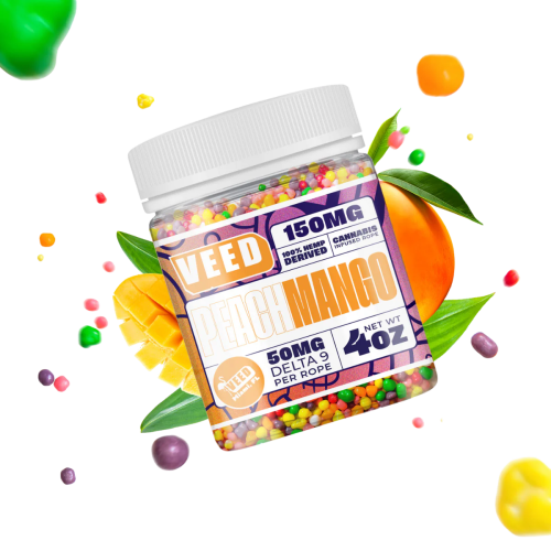 Gummies VEED 3x50mg/150mg Collection +18 – Pêche Mangue