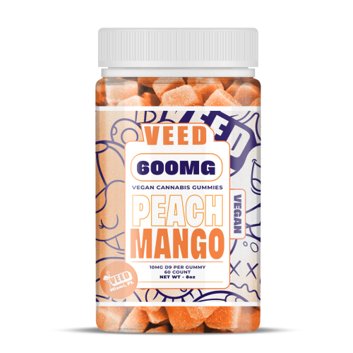 Gummies VEED 60x10mg/600mg Collection +18 – Pêche Mangue