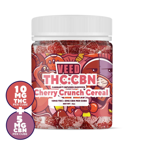 Gummies VEED D9+CBN 30x10mg/300mg Collection +18 – Cherry Crunch Cereal, vue 2