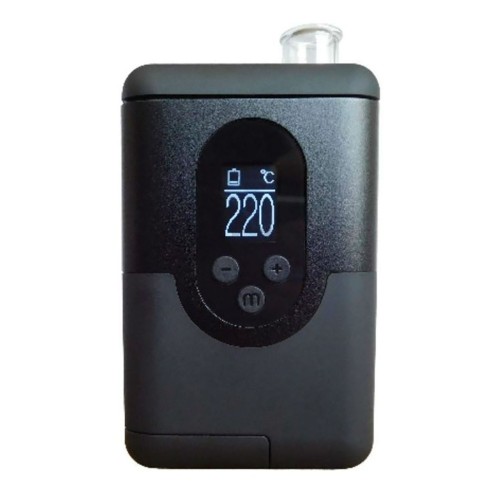 vaporisateur portable ArGo Arizer, capot fermé et tube en verre rentré