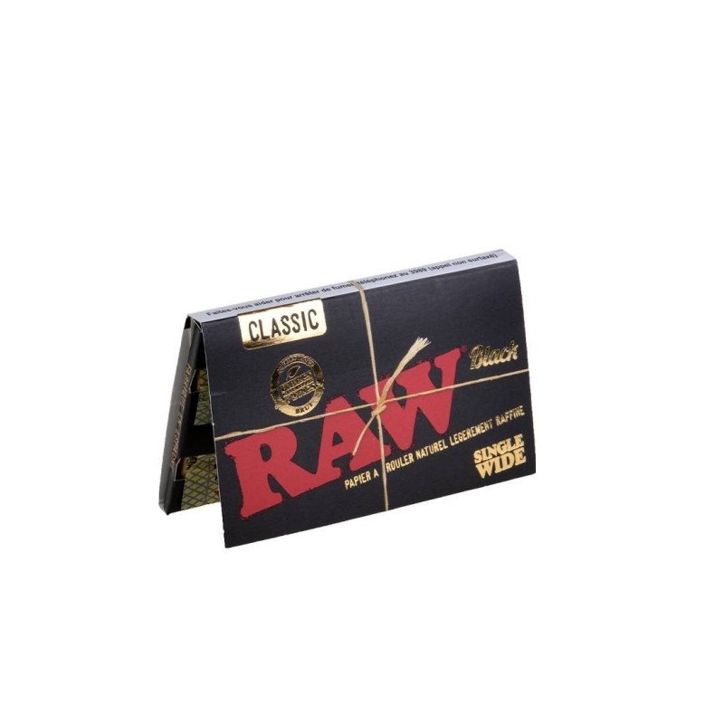 carnet de feuilles RAW Black format regular extra fines