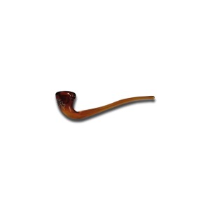 pipe Gandalf Black Leaf en verre ambré de 190 mm