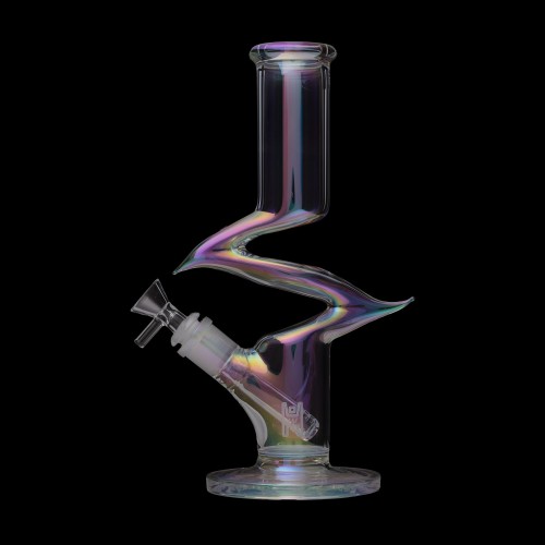 pipe à eau Human Grade Zing irisée en verre
