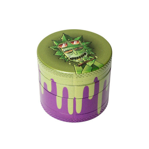 grinder 4 parties de 40 mm à motifs psychédéliques Rick & Morty
