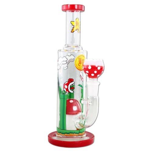 bong XL Black Leaf Gaming Flower de 235 mm avec percolateur
