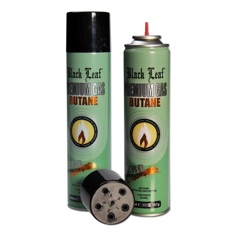 recharge de gaz butane Black Leaf de 300 ml