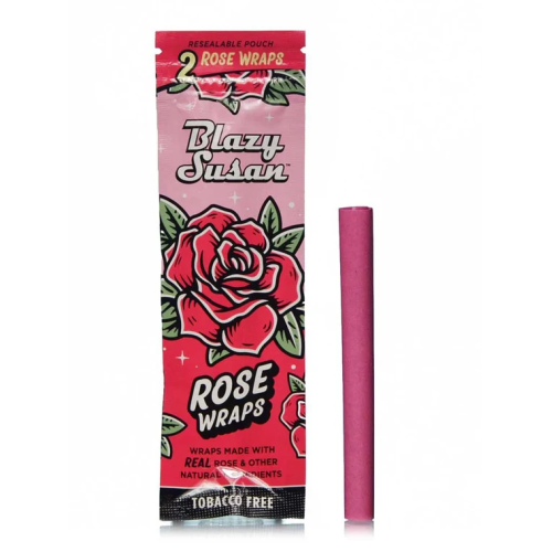 wraps Blazy Susan roses sans tabac, infusés à la rose