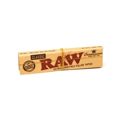 carnet RAW Connoisseur King Size Slim avec cartons à filtre inclus