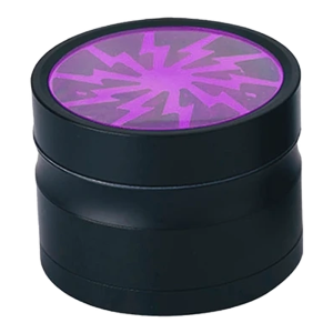 grinder Teddy 4 parties de 50 mm en aluminium, motif éclair