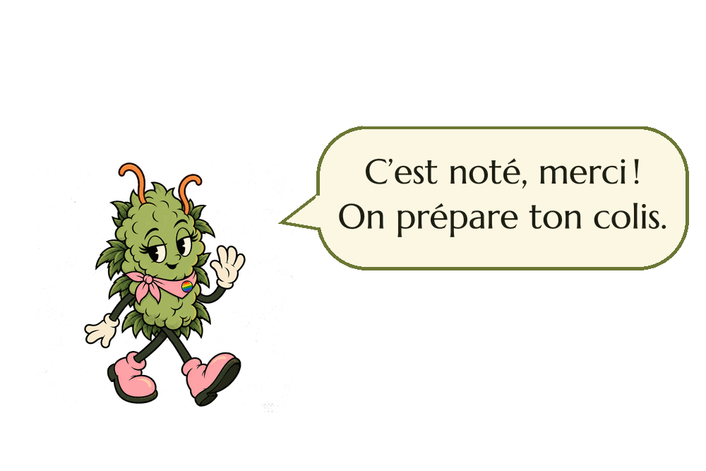 Miss Bud salue de la main : c’est noté, merci, on prépare ton colis